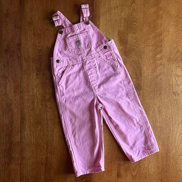 Carhartt pink overalls 2T - Picture 1 of 8